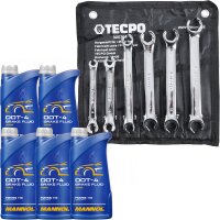 MANNOL  Bremsflüssigkeit Brake Fluid DOT-4, 5L +...