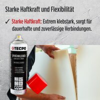 4x TECPO Sprühkleber Hochtemperatur Industriekleber, 500 ml
