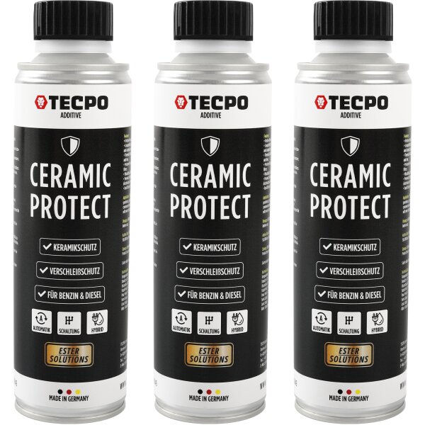 TECPO Keramik Protect ESTER 3x 300 ml Ceramic Antiverschleiß Motorschutz