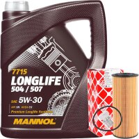 FEBI BILSTEIN Ölfilter + Schraube + MANNOL Longlife...