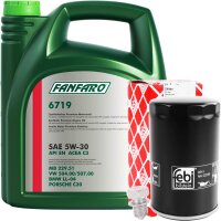 FEBI BILSTEIN Ölfilter + Schraube + FANFARO 5W-30...