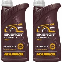 2x MANNOL Energy Combi LL 5W-30, 1 Liter