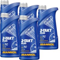 5x MANNOL 2-Takt Plus API TC, 1L