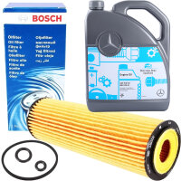 BOSCH Ölfilter 1457429261 + 5W-30 Mercedes Benz...