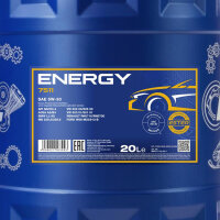 MANNOL Energy 5W-30 Motoröl, 20L + Auslaufhahn