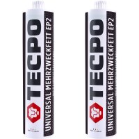 2x TECPO Universal Mehrzweckfett EP2, 500g