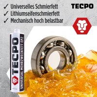 2x TECPO Universal Mehrzweckfett EP2, 500g