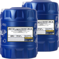 2x MANNOL Legend 504/507 0W-30, 20L