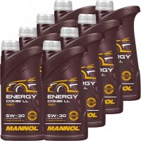 8x MANNOL Energy Combi LL 5W-30, 1 Liter