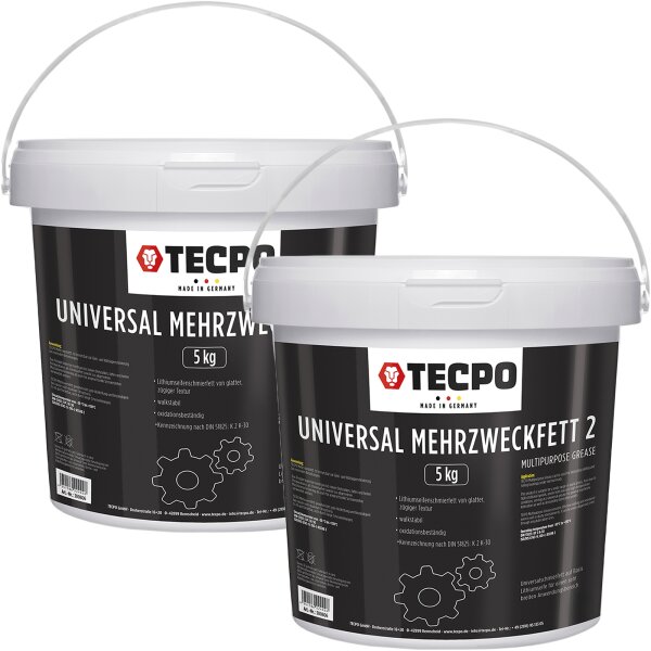 2x TECPO Universal 5 kg Mehrzweckfett 2