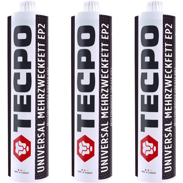 3x TECPO Universal Mehrzweckfett EP2, 500g