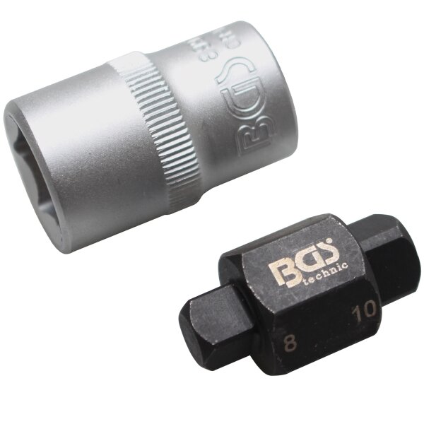 BGS Ölablassschrauben-Einsatz, Vierkant, 8 mm / 10 mm