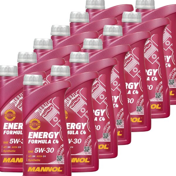 13x MANNOL Energy Formula C4, 5W-30, 1L