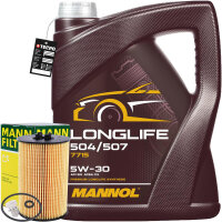 MANN-FILTER Ölfilter + MANNOL Longlife 504 / 507...