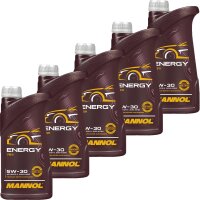 5x MANNOL 5W-30 ENERGY, 1L