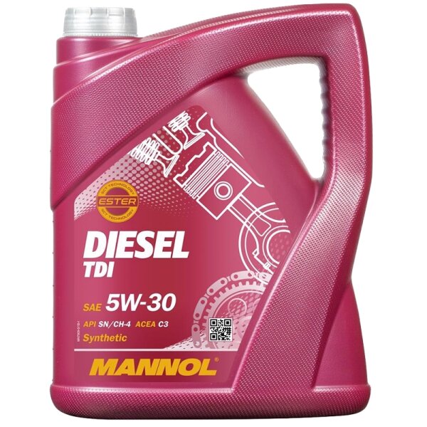 MANNOL Diesel TDI 5W-30 Motoröl API SN/CF, 5 Liter