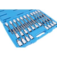 BGS Bit-Einsatz Sortiment 12.5 mm 1/2", Innenvielzahn, 26-tlg.