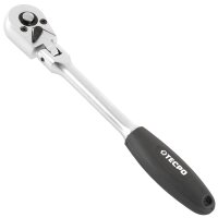 2x TECPO Gelenkknarre 1/2" + 1/4" Ratsche flexibel mit Schnellverschluss