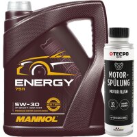 MANNOL Energy 5W-30, 5 Liter + Motorspülung Motor...