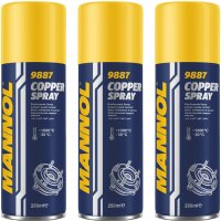 3x MANNOL Kupferspray Bremspaste, 250mL