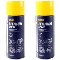 2x MANNOL Lithium Spray, 400 ml