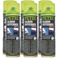 6x PETEC Silikonentferner Spray, 500 ml