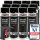 12x TECPO Autolack schwarz glänzend 500 ml + Pistolengriff