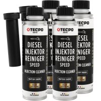 4x TECPO Diesel SPEED Injektor Reiniger Ester, 300 ml