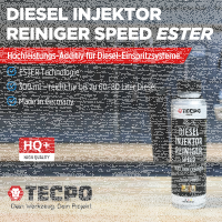4x TECPO Diesel SPEED Injektor Reiniger Ester, 300 ml