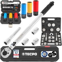 TECPO Drehmomentschlüssel 1/2 Zoll, 40-210 Nm +...