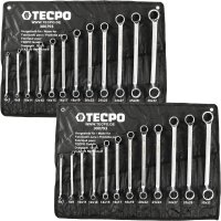 2x TECPO Doppel-Ringschlüssel-Satz SW 6-32mm, 12-tlg.