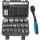 TECPO Universal Steckschlüssel-Satz, SW 8-32 mm, E10-E24, 5/16-1-1/4", 19-tlg. + BGS Umschaltknarre