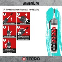 TECPO 2x Hochtemperatur Silikon Dichtung HSD 30 schwarz, 200 ml