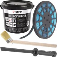 TECPO Reifenmontagepaste schwarz 5 kg + Pinsel + 1200x...