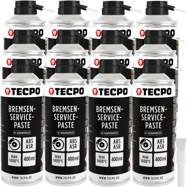 TECPO Bremsen-Servicepaste Schmierfett Bremsenpaste 12x400 ml