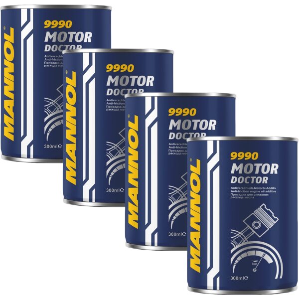 4x MANNOL Motor Doktor Motoröl Additiv, 300 ml