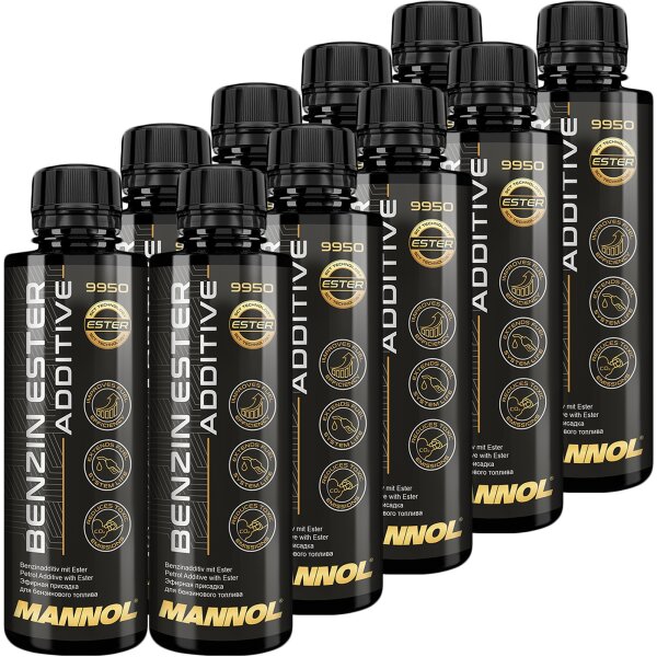 10x MANNOL Benzin Ester Additive, 250 ml