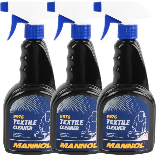 MANNOL Textile Cleaner, 3x 500 ml