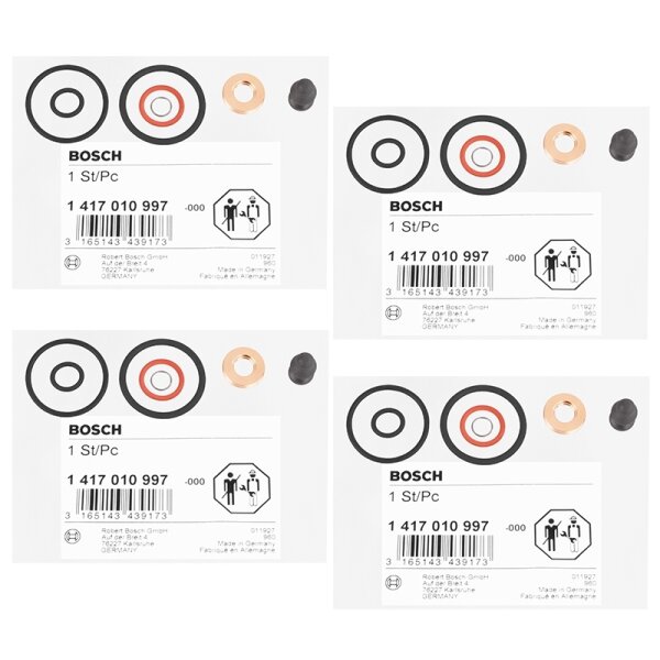4x BOSCH Reparatursatz, Pumpendüse