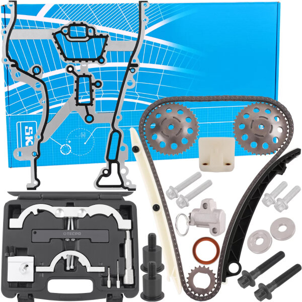 SKF Steuerkettensatz Opel 1.0 1.2 1.4 + TECPO Motor Einstellwerkzeug