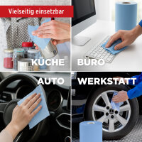 12x TECPO Putzrolle blau 3-lagig 36x36 cm MAX-500