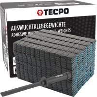1200x TECPO Klebegewichte Black Auswucht Gewichte, 5g +...