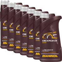 7x MANNOL ATF Öl Dexron III Automatik Getriebeöl Servoöl, 1L