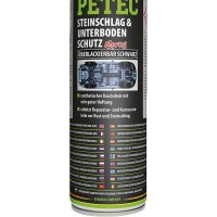 3x PETEC Steinschlag- & Unterbodenschutz, Spray, schwarz, 500 ml