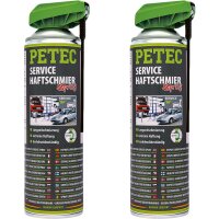 2x PETEC Service-Haftschmier-Spray, 500 ml