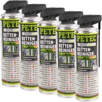 5x PETEC Kettenreinigerspray, 500ml