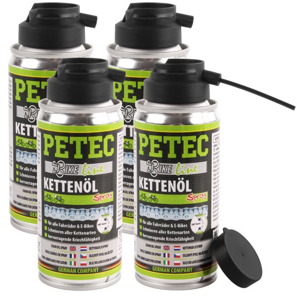 4x PETEC Kettenölspray 100 ml