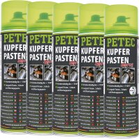 5x PETEC Kupferpastenspray, 500 ml