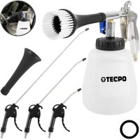 TECPO Druckluft Reinigungspistole + Ausblasbistole 3-teilig