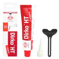 2x ELRING Dichtmasse Dichtstoff Dirko HT, rot, 70 ml